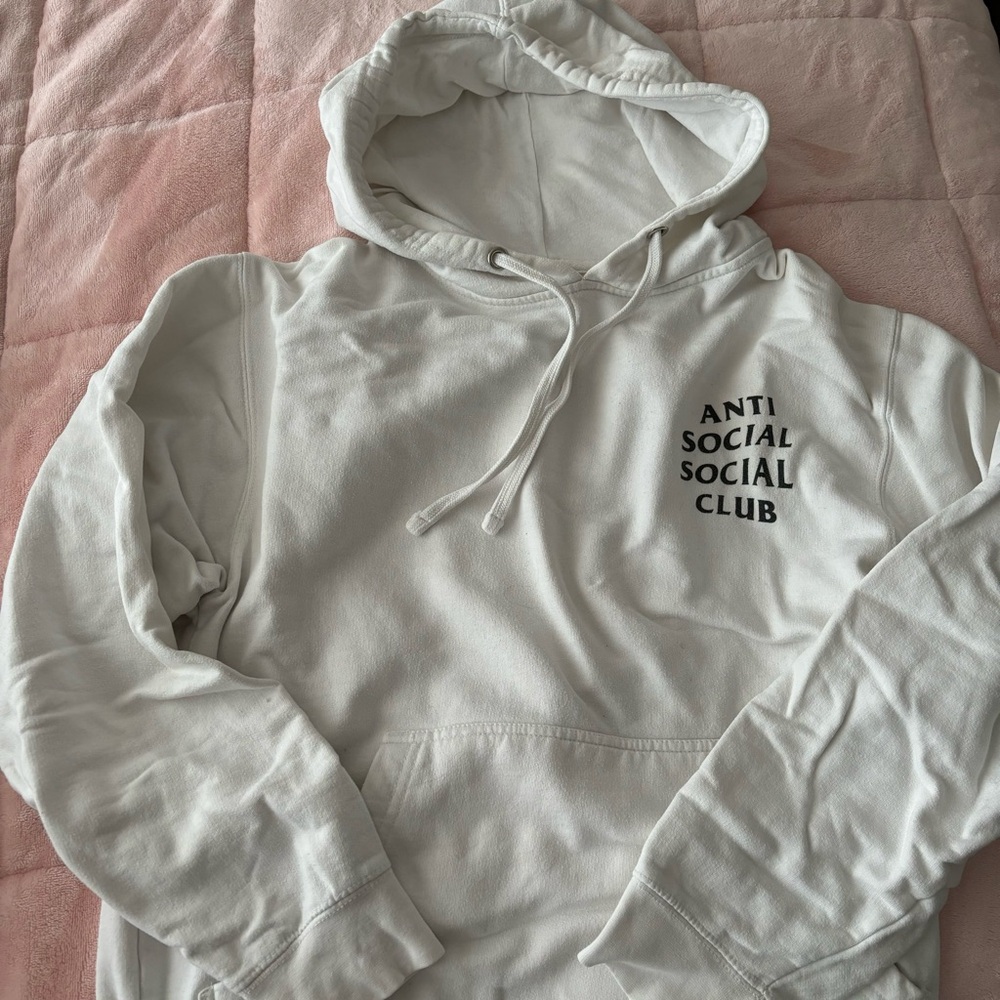Anti social social club white hoodie
